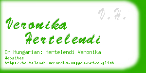 veronika hertelendi business card